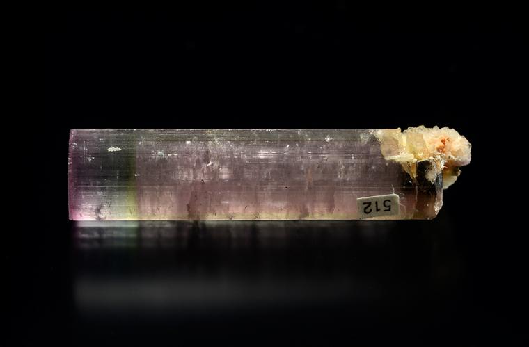 ELBAITE with ALBITE var. Cleavelandite (repaired)